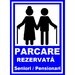 Placuta pentru parcare rezervata batranilor seniori
